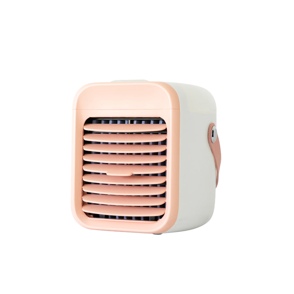 CoolFlow Salmon-Pink | Mini Luftkühler | Tragbares Kühlgerät mit Akku | Lachsfarben