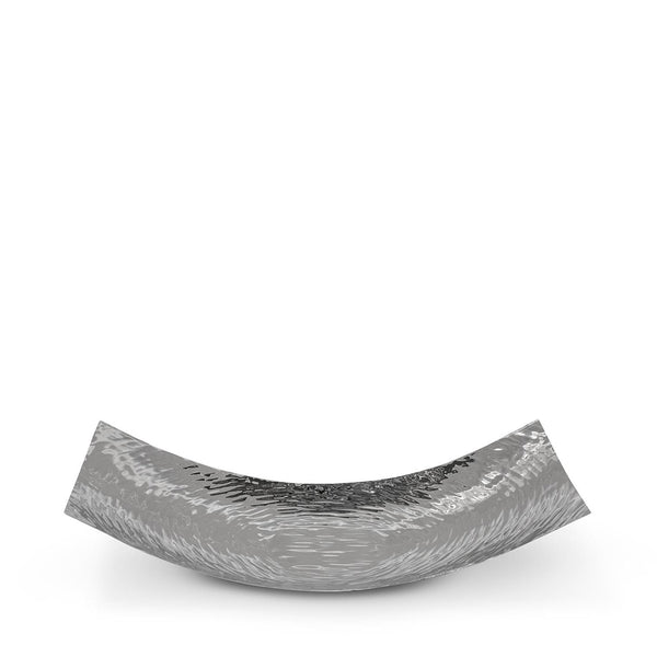 OLLA Schale eckig, Grösse 2, M, 8.5 x 48.5 x 24.5 cm, handgemacht, Edelstahl poliert