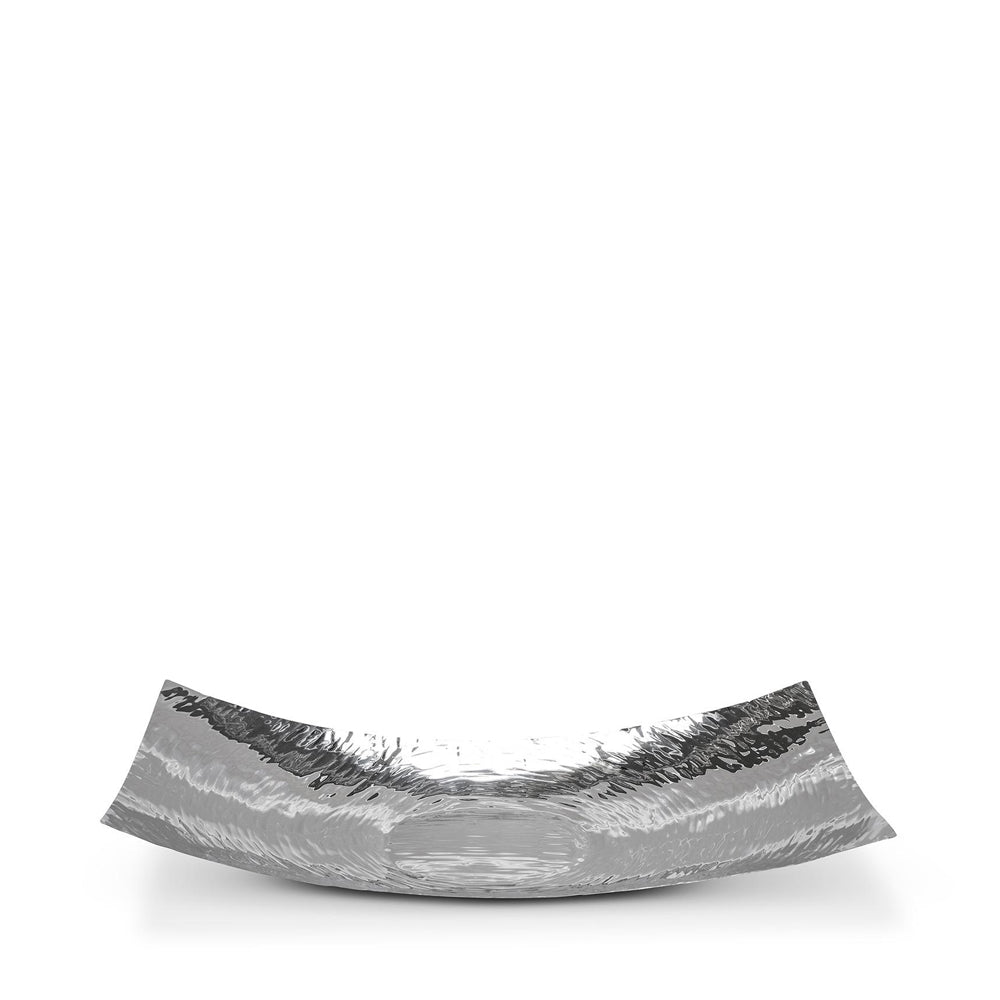 OLLA Schale eckig, Grösse 4, XL, 8.5 x 56 x 29.5 cm, handgemacht, Edelstahl poliert