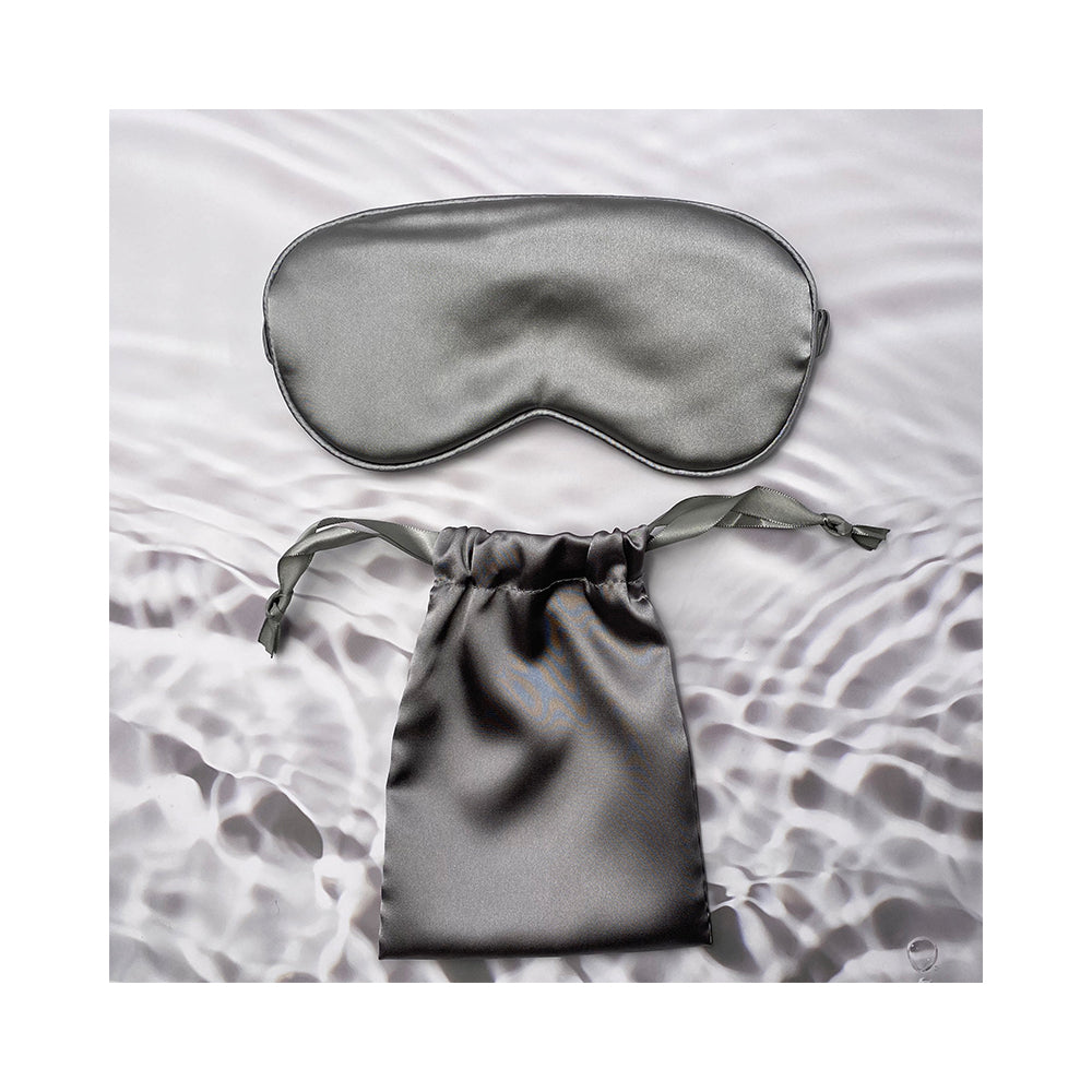 Schlafmaske mit Etui | SleepLove Maske | Aus weichem Seiden-Satin | Für Zuhause oder Unterwegs