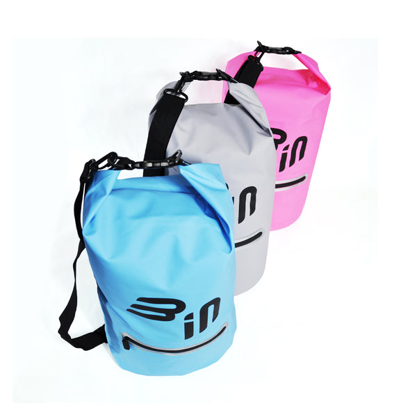 B-in Dry Bag Adventure | 15 l | Wasserdichter Seesack mit Traggurt und Aussentasche für Freizeit und Sport