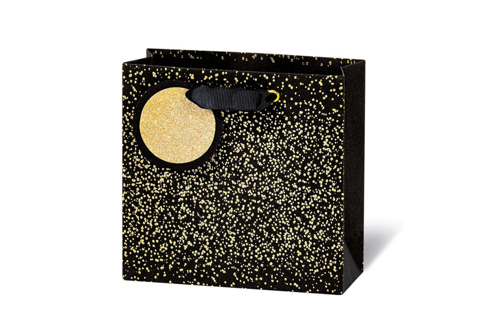 Geschenktaschen | CD Format | 14.5 x 15 x 6 cm | Glitter Gold | Collection Sparkling Glitter