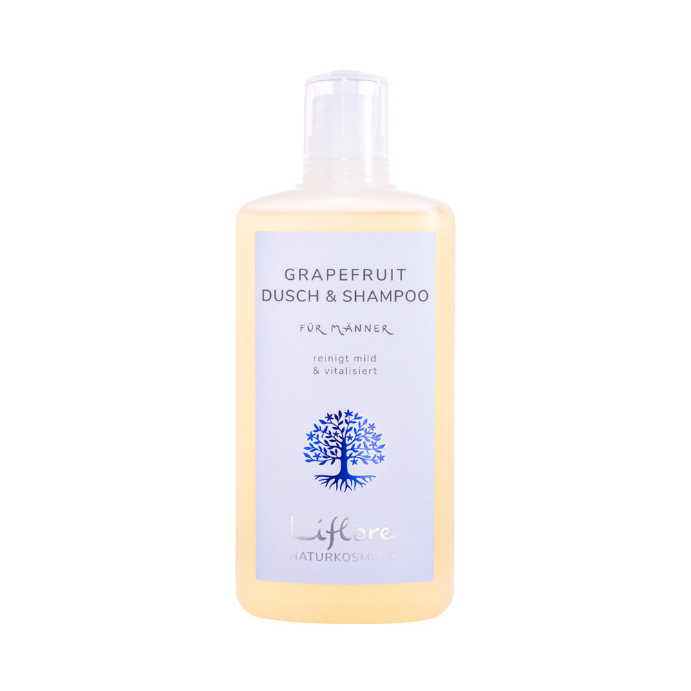 Grapefruit Dusch und Shampoo 2 in 1 Spa-Duft | 200 ml | Haar- und Körperpflege | Damen und Herren